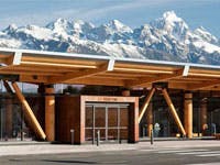 Jackson Hole Airport by private jet