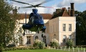 Helicopter to Hintlesham Hall