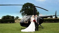 Helicopter hire for weddings