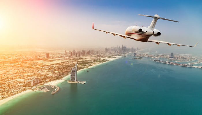 Private jet charter between Moscow and Dubai