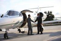 private jet charter airports and ground services