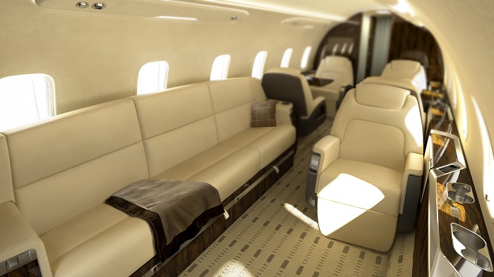 Challenger 350 interior divan
