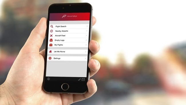 private jet app