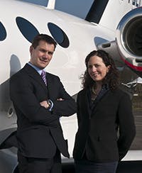 Adam Twidell and Carol Cork