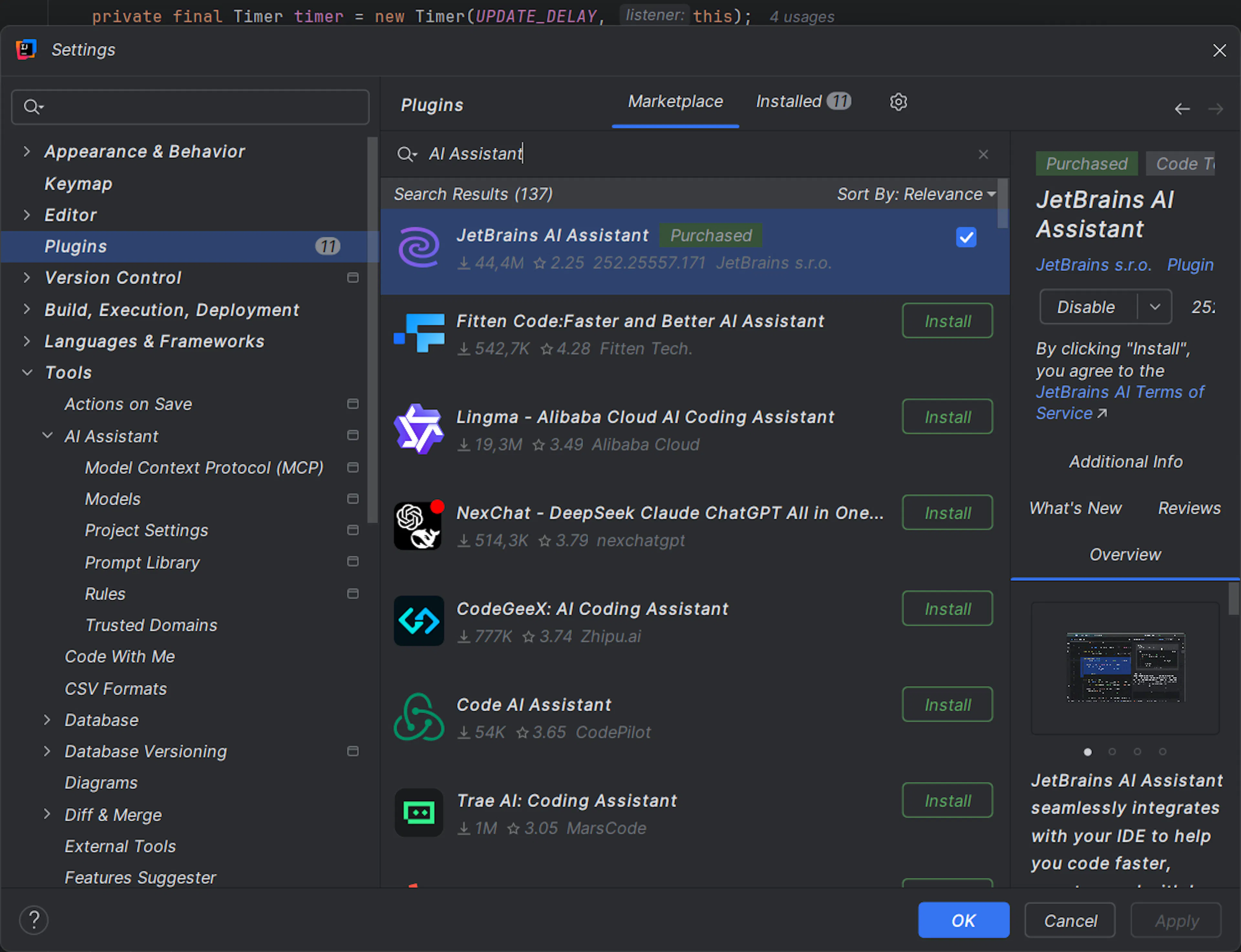JetBrains AI Assistant plugin
