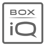 BOXIQ grey logo
