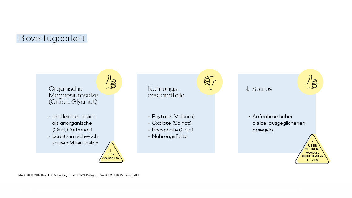 Bioverfügbarkeit von Magnesium