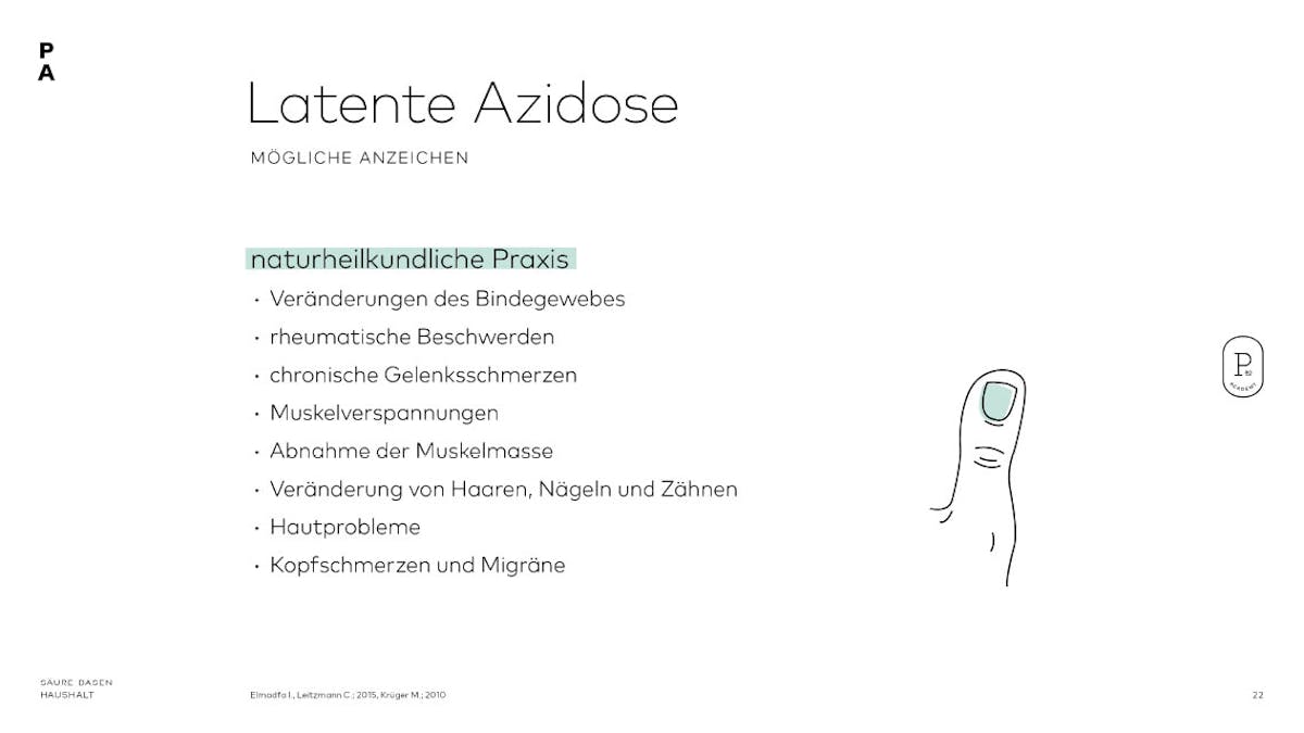 Mögliche und praxisrelevante Ursachen einer latenten Azidose