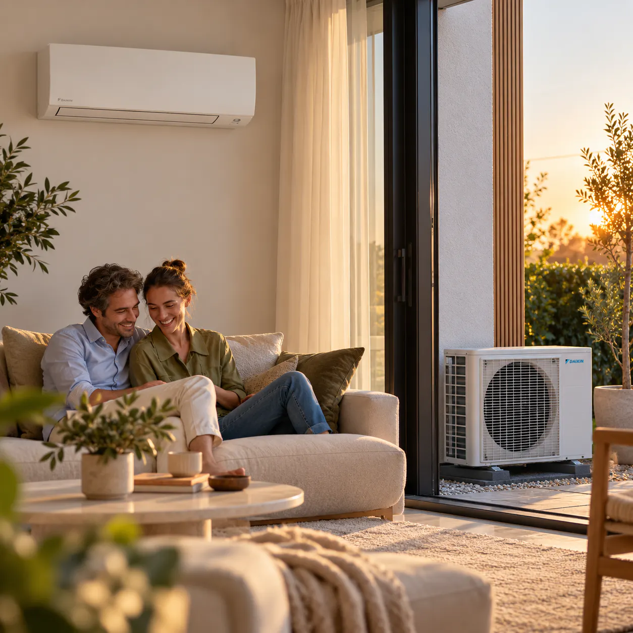 Verwarmen met een airco en gas besparen