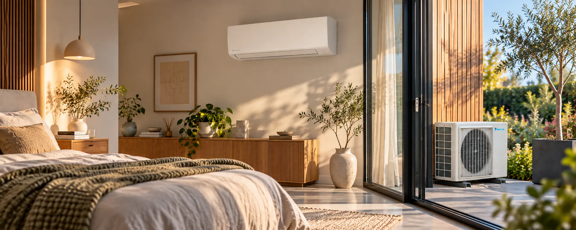 warmen met een airco in huis