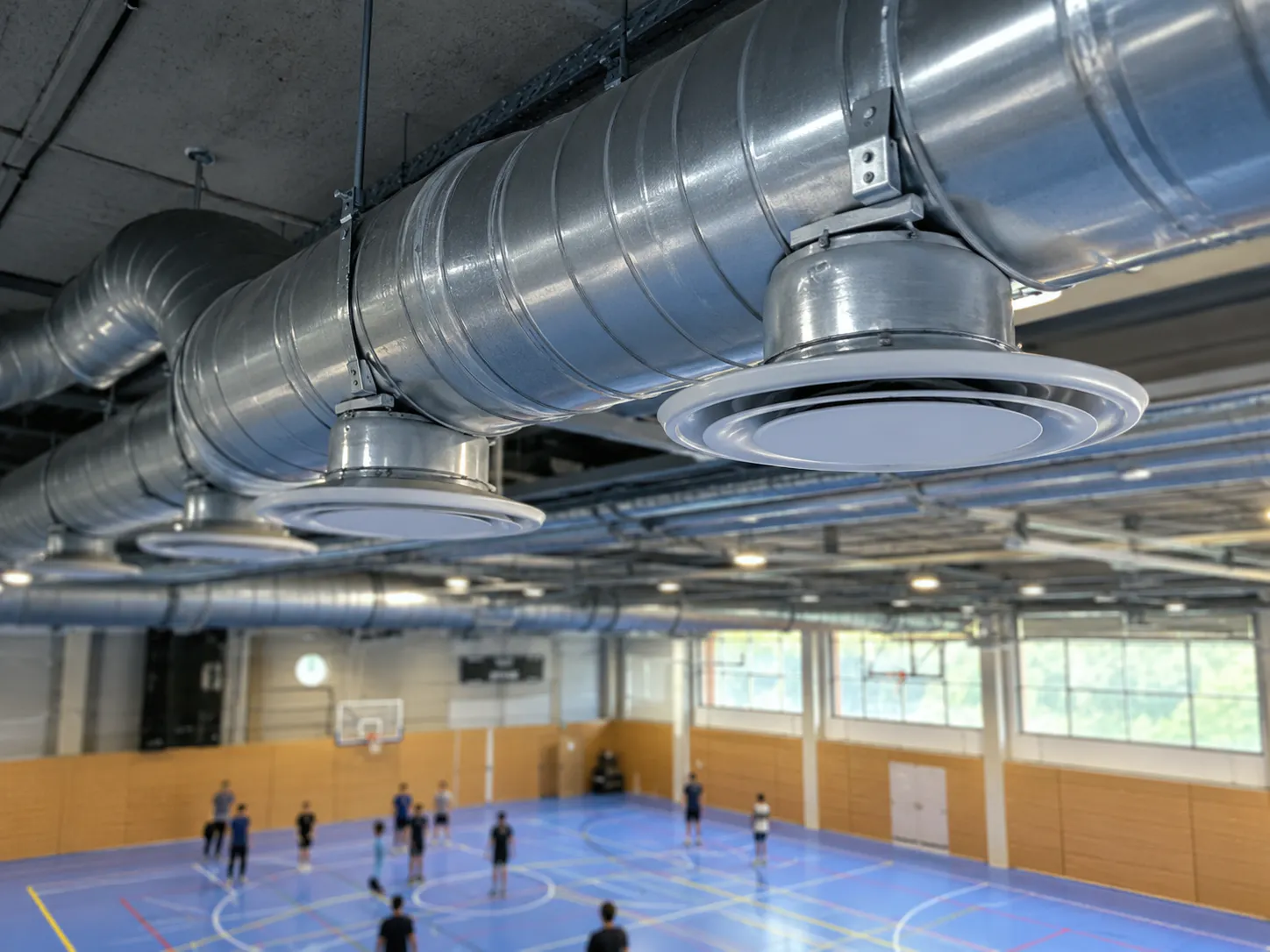 Verschillende ventilatiesystemen voor recreatieruimtes