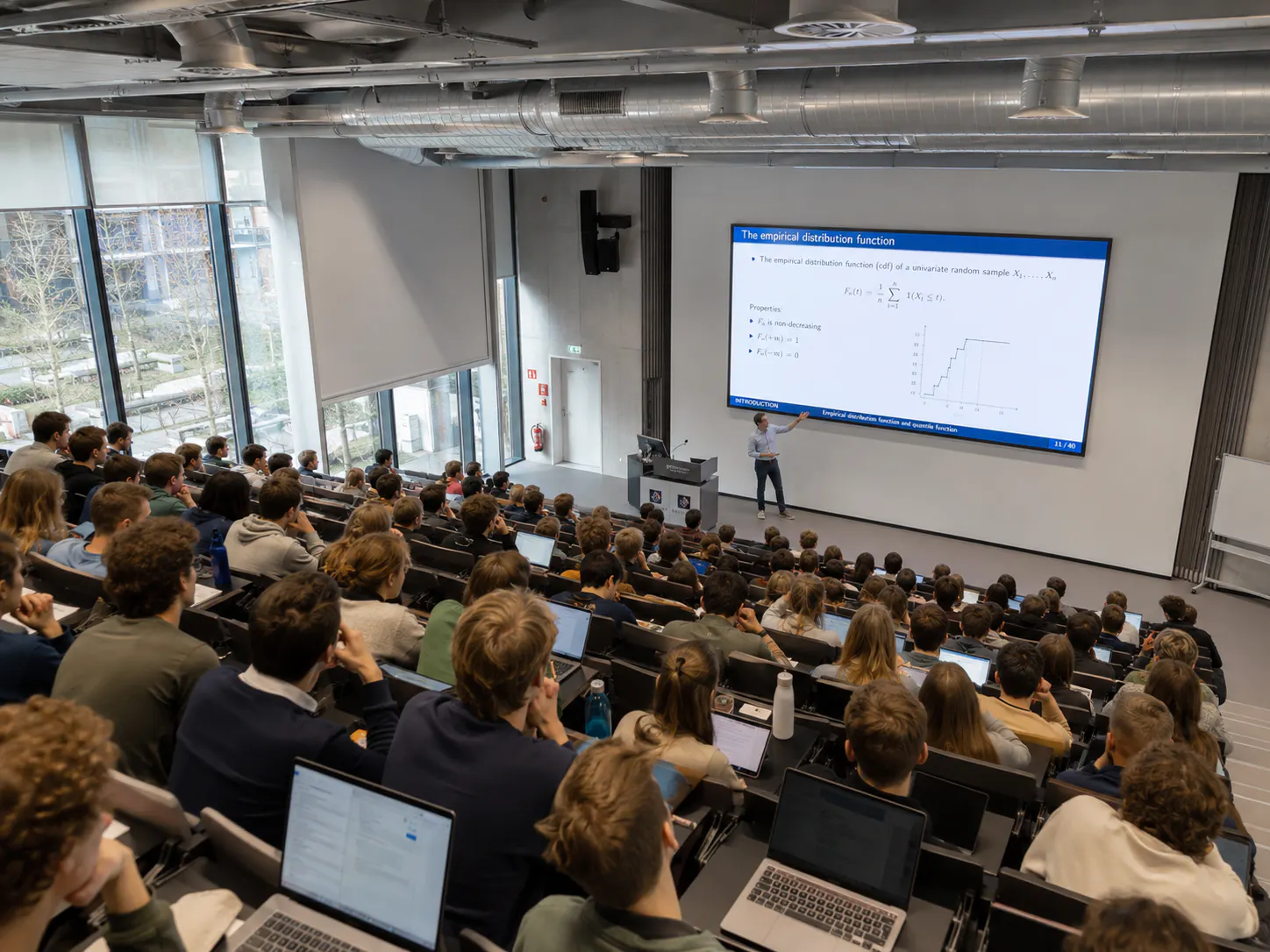 Luchtbehandeling voor grote collegezalen