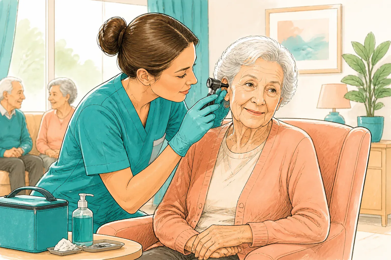 What a care home ear health service is