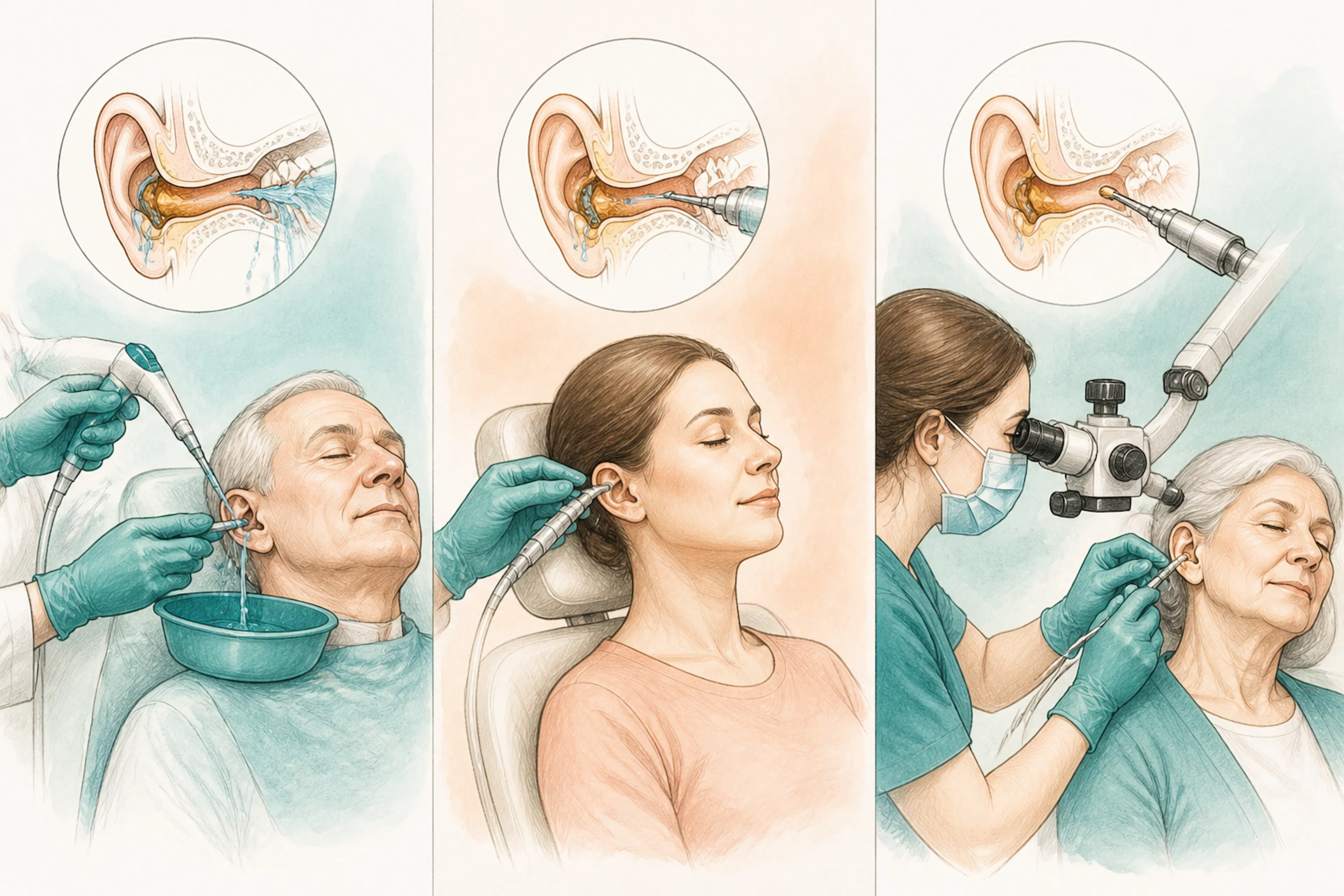 Comparison of ear syringing, irrigation, and microsuction for earwax removal