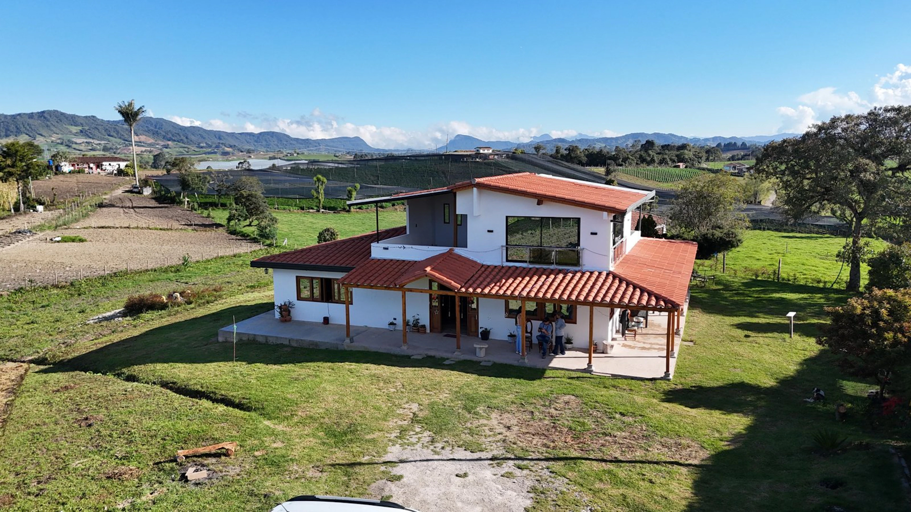 Casa La Unión, vista aérea frontal