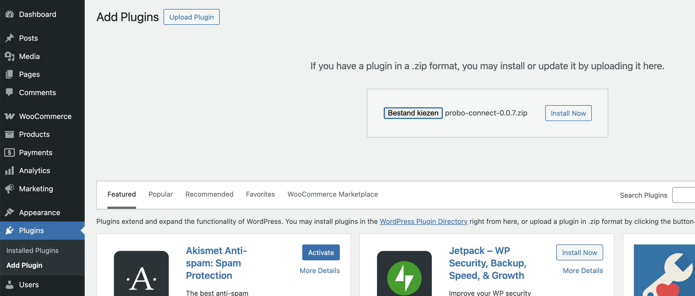 Where to install the plugin