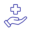 手の上に十字架 アイコン