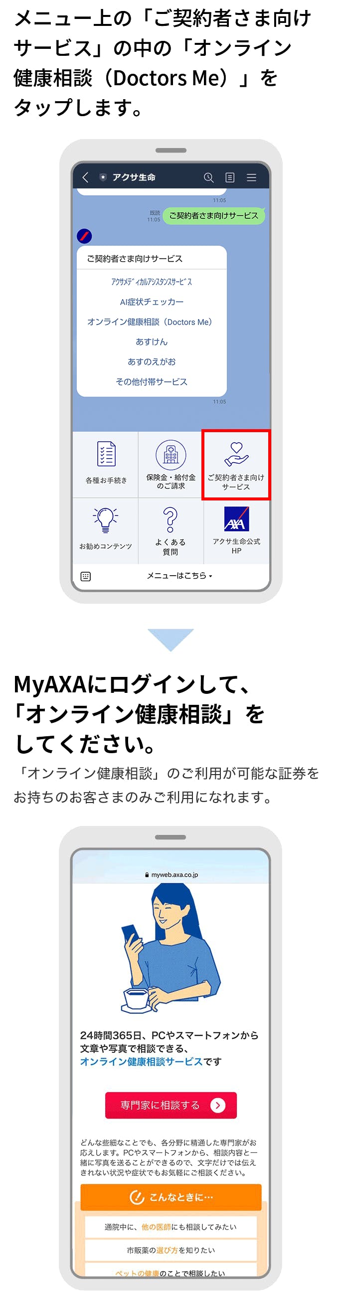 オンライン健康相談(Doctors Me)
