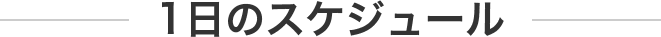 1日のスケジュール