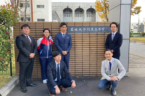 （写真）高校2年生 理系の先生方と小川FA