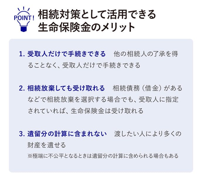 相続対策として活用できる生命保険金のメリット