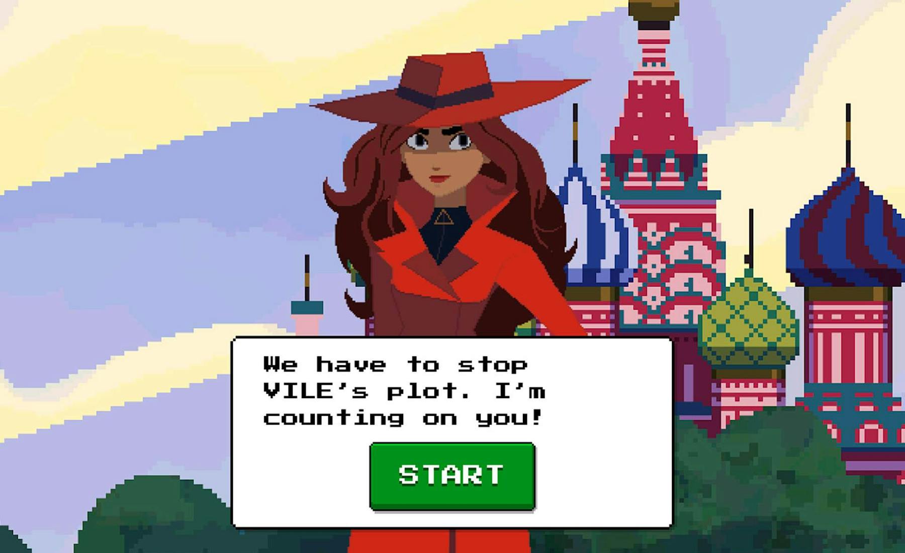 In-game screenshot of Carmen Sandiego.