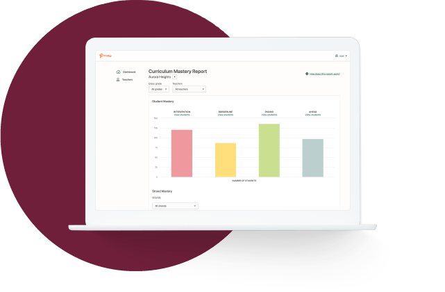 Real-time data in this view keeps teachers updated on student progress