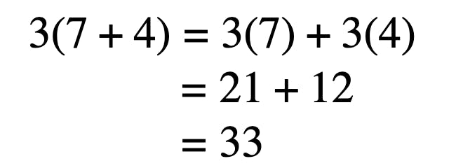 Multiply, or distribute, the outer term to the inner terms.
