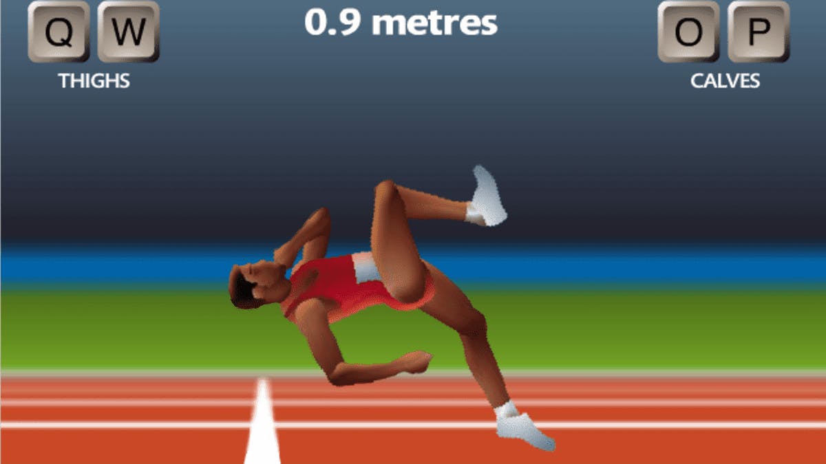 QWOP, a browser game focused on running and typing.