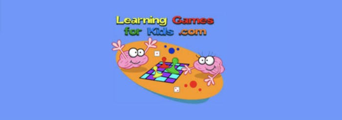 Screenshot of website from Learning Games for Kids.