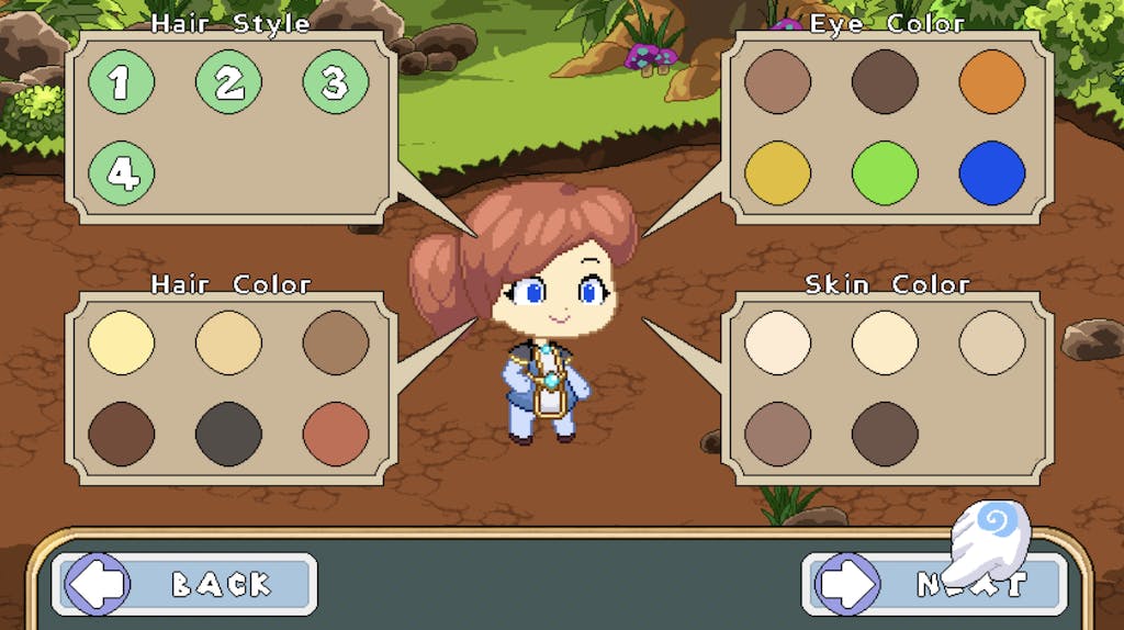 Prodigy Math Game's character design screen 