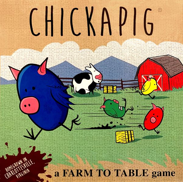 Chickapig Strategic Board Game Family Friendly Game For 2 or 4 Players with  Ch… 