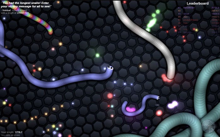 Slither.io browser game
