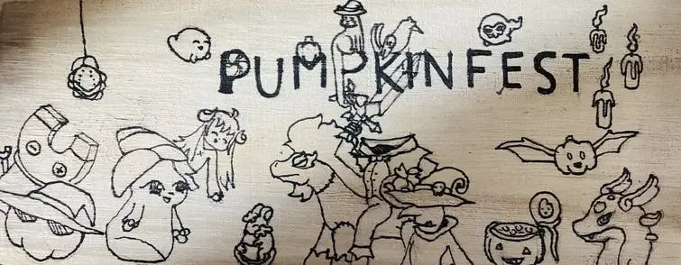 ProdigyPup's art Hand-drawn Pumpkinfest characters for Wiztober