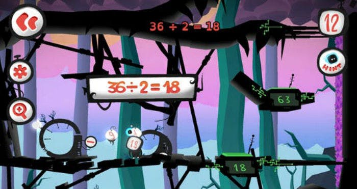 Twelve a dozen screenshot, an educational, math game for kids.