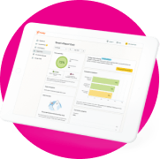Parent dashboard icon with hot pink circle.
