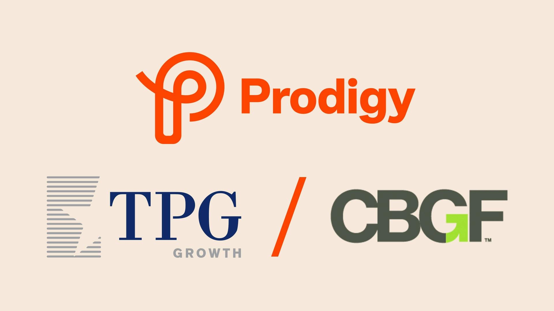 Prodigy, TPG Growth and CBGF logos.