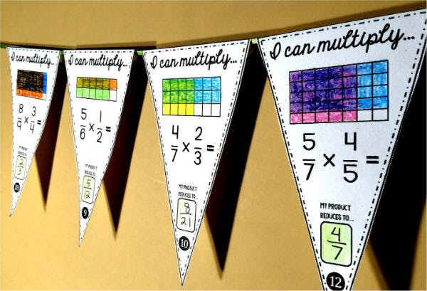 Multiplied fraction pennant