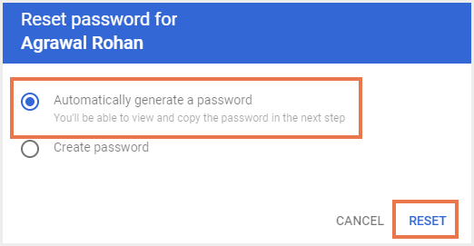 パスワードの自動リセット