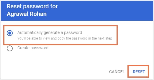 パスワードの自動リセット