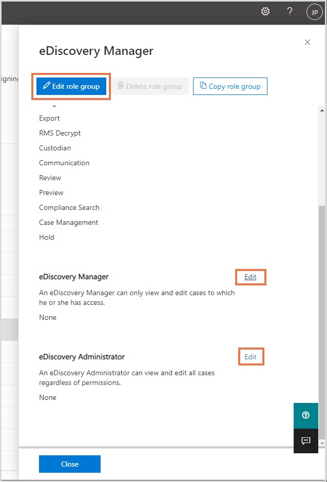 eDiscoveruマネージャー