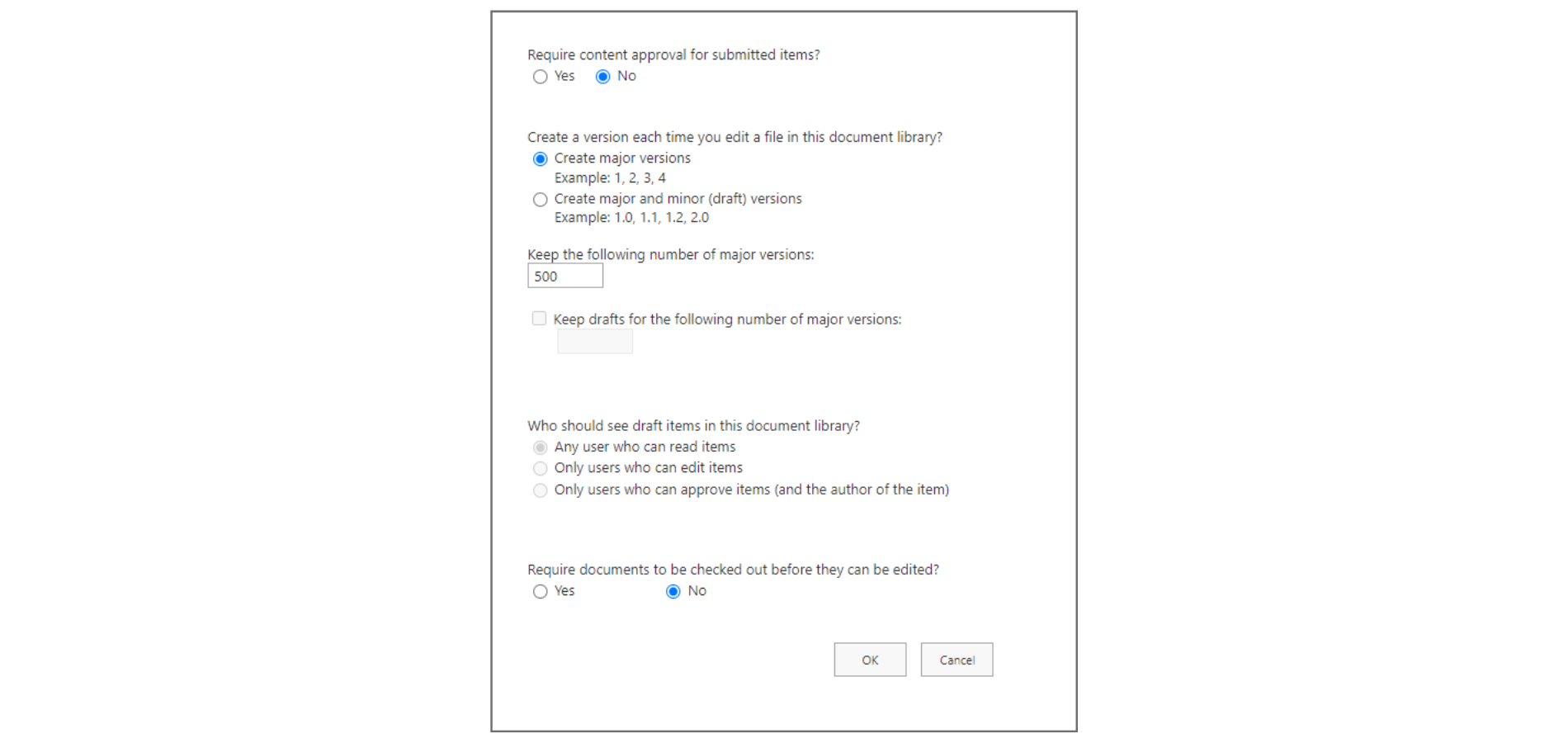 sharepointバージョン設定 - メインページ