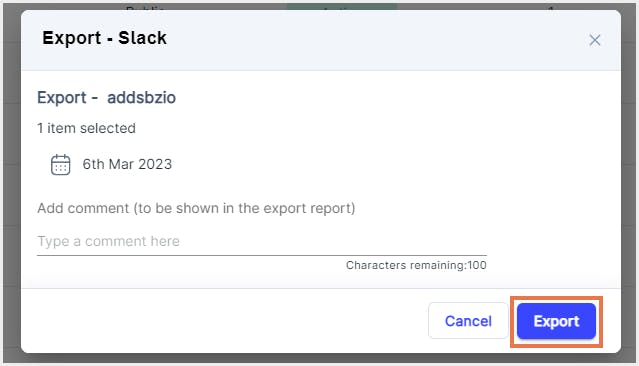 スラックエクスポート