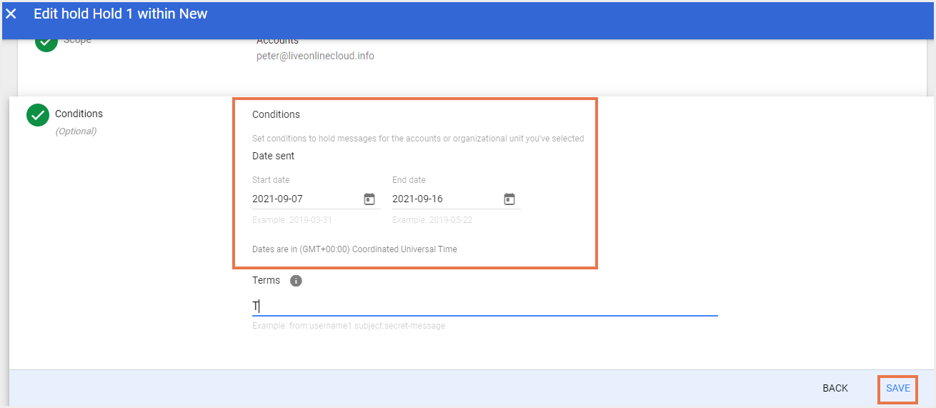クリエーションを保持
