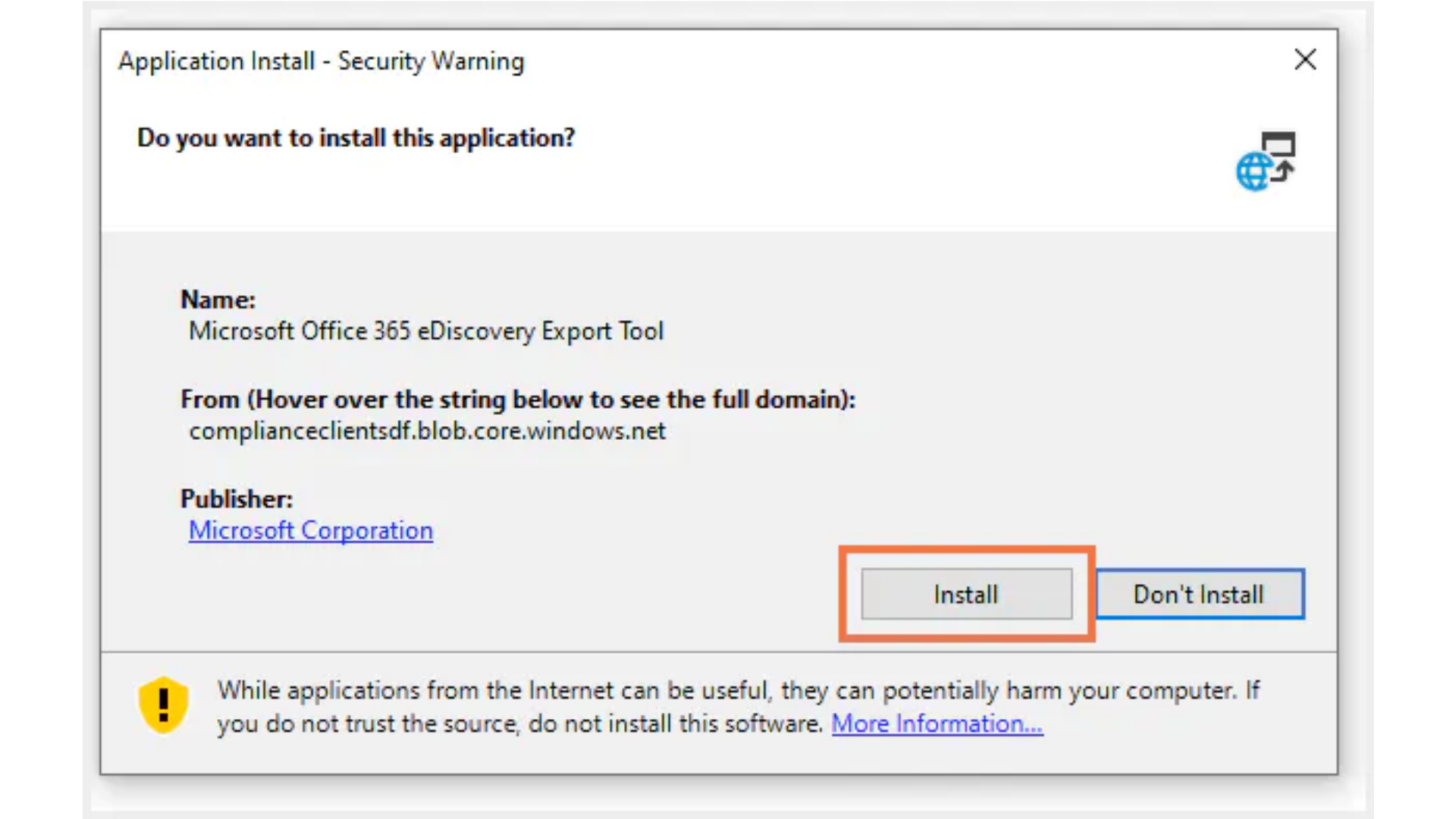 eDiscoveryエクスポートツール