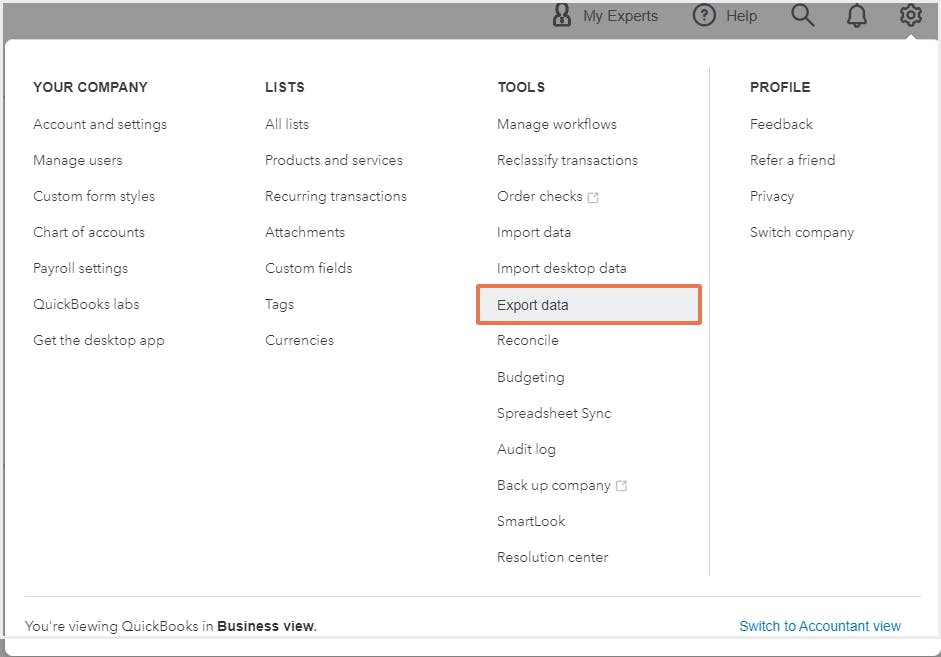 native QBO export