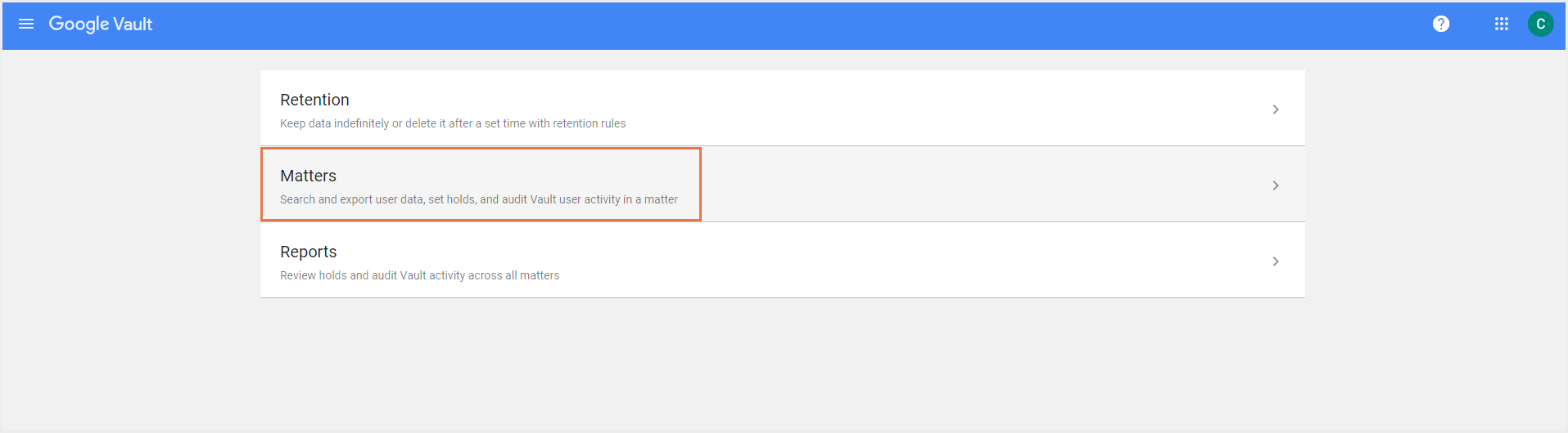 Vaultを使用して共有ドライブから削除されたファイルを復元