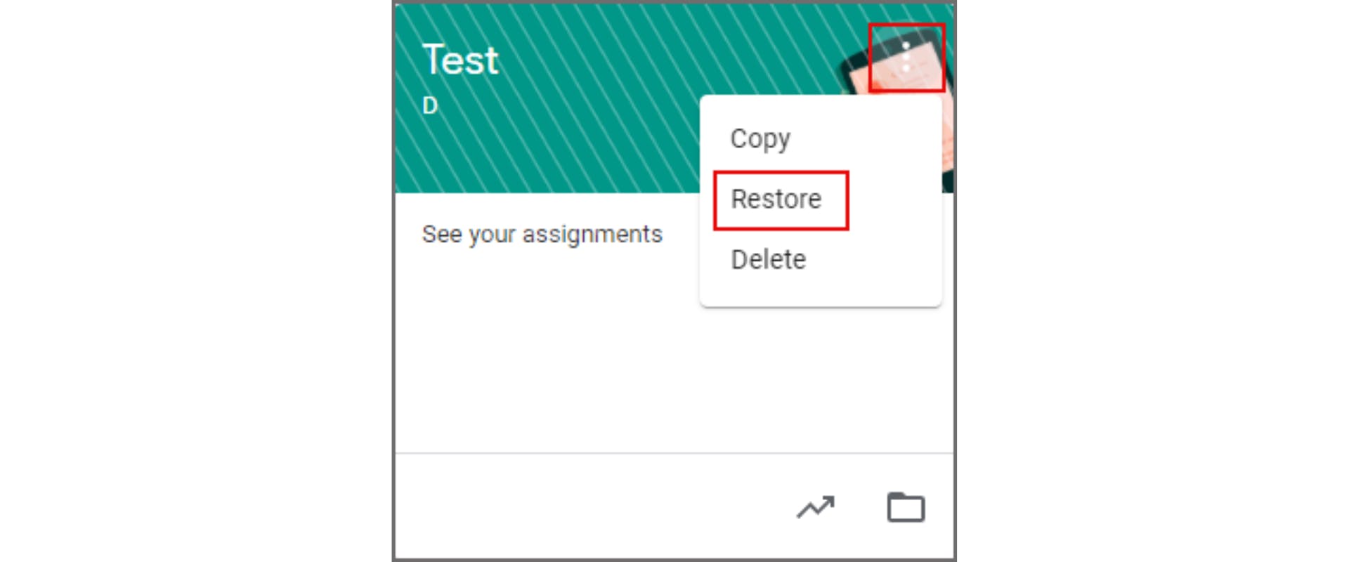 google classroom retention-restore