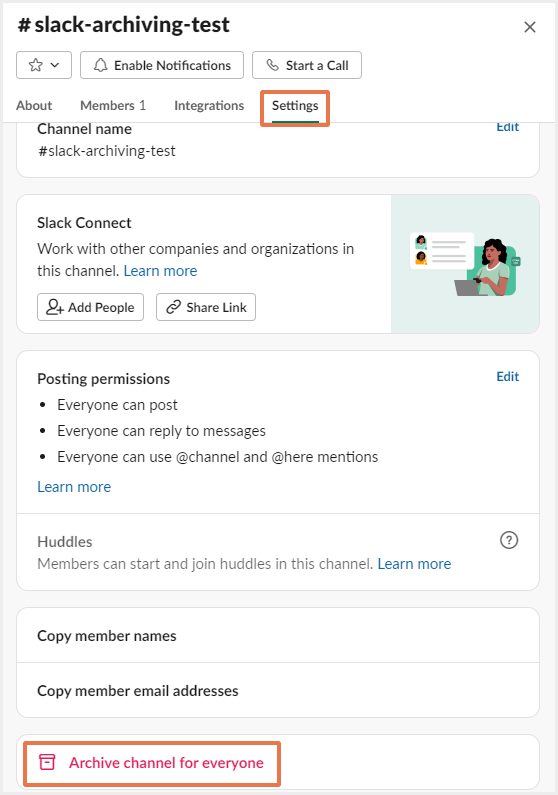 スラックの設定