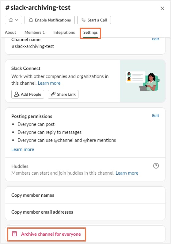 スラックの設定